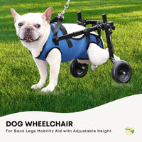 Thumbnail for Rooster Farms Little Dog Wheelchair Small Harness - Adjustable Back Leg Aid