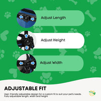 Thumbnail for Rooster Farms Little Dog Wheelchair Small Harness - Adjustable Back Leg Aid