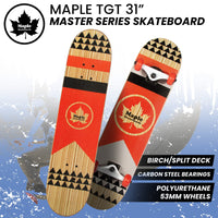 Thumbnail for Kryptonics Kids Maple Tgt 31-inch Masters Series Popsicle Skateboard
