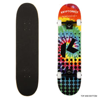Thumbnail for Kryptonics 31-inch Star Series Complete Skateboard Rainbow Dot