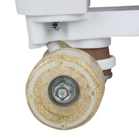 Thumbnail for Circle Society Adjustable Quad Kids Roller Skates In Metallic Rose Gold