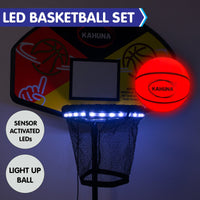 Thumbnail for Kahuna Trampoline Led Basketball Hoop Set With Light-up Ball