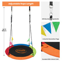 Thumbnail for Kahuna Kids 1.2m Tree Saucer Swing Set Round 400kg With Straps Capacity Outdoor