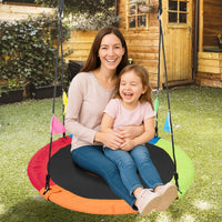 Thumbnail for Kahuna Kids 1.2m Tree Saucer Swing Set Round 400kg With Straps Capacity Outdoor