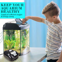 Thumbnail for Aquarium Air Pump Oxygen Hydroponic 4 Outlet 360L/H 13W