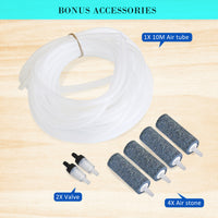 Thumbnail for Aquarium Air Pump Oxygen Hydroponic 4 Outlet 360L/H 13W