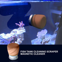 Thumbnail for Fish Tank Corner Moss Magnet Scraper Glass Algae Cleaner Magnetic Scrubber BROWN