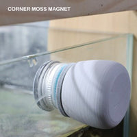 Thumbnail for Fish Tank Corner Moss Magnet Scraper Glass Algae Cleaner Magnetic Scrubber GREY