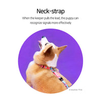 Thumbnail for Dog Double-Lined Straps Harness Adjustable M MARBLE PINK