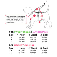 Thumbnail for Dog Double-Lined Straps Harness Adjustable M MARBLE PINK
