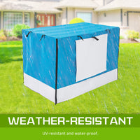 Thumbnail for Cage Cover Enclosure for Wire Dog Cage Crate 24in BLUE