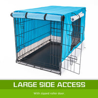 Thumbnail for Cage Cover Enclosure for Wire Dog Cage Crate 24in BLUE