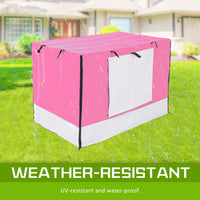 Thumbnail for Cage Cover Enclosure for Wire Dog Cage Crate 36in PINK