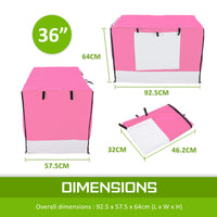 Thumbnail for Cage Cover Enclosure for Wire Dog Cage Crate 36in PINK