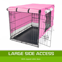Thumbnail for Cage Cover Enclosure for Wire Dog Cage Crate 42in PINK