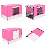 Thumbnail for Cage Cover Enclosure for Wire Dog Cage Crate 48in PINK