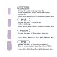 Thumbnail for 28pc X Dog Shoes Waterproof Disposable Boots Anti-Slip Pet Socks M VIOLET