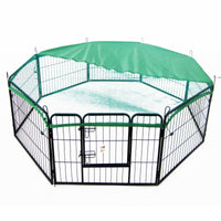 Thumbnail for Net Cover Green for Pet Playpen Dog Cage 31in