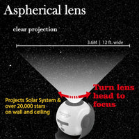 Thumbnail for Solar System Star Light Projector STEM Toy - Space Planet Moon Galaxy Night Lights