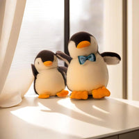 Thumbnail for 2X Plush Penguin Keychain Or Doll With Sound Activation BLACK