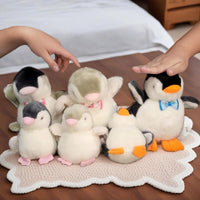 Thumbnail for 2X Plush Penguin Keychain Or Doll With Sound Activation GREY