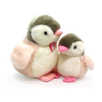 Thumbnail for 2X Plush Penguin Keychain Or Doll With Sound Activation PINK