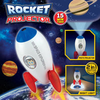 Thumbnail for Rocket Projector Night Light Kids STEM Toy - Outer Space Planet