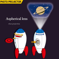 Thumbnail for Rocket Projector Night Light Kids STEM Toy - Outer Space Planet