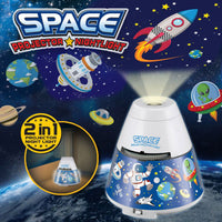 Thumbnail for Space Capsule Projector Night Light Kids STEM Toy - Space Planet