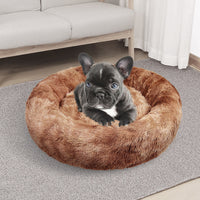 Thumbnail for Pawfriends Dog Cat Pet Calming Bed Warm Soft Plush Round Nest Comfy Sleeping Cave 120cm