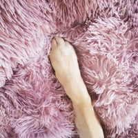 Thumbnail for Pawfriends Dog Cat Pet Calming Bed Warm Soft Plush Round Nest Comfy Sleeping Cave MEL 120cm