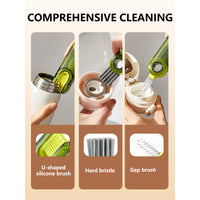 Thumbnail for Cleanix Multi-functional Cup Cleaning Brush Bottle Nipple Cleaning Tool Three-in-one
