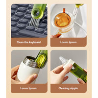 Thumbnail for Cleanix Multi-functional Cup Cleaning Brush Bottle Nipple Cleaning Tool Three-in-one