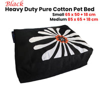 Thumbnail for Heavy Duty Pure Cotton Pet Dog Bed Cover Small Black
