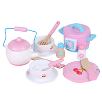 Thumbnail for Kids Wooden Kitchen Tea Set Pretend Play