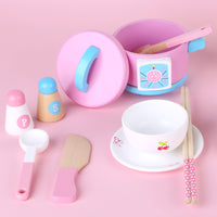 Thumbnail for Kids Wooden Kitchen Tea Set Pretend Play