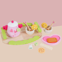 Thumbnail for Kids Wooden Kitchen Tea Set Pretend Play
