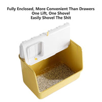 Thumbnail for Large Fully Enclosed Cat Litter Box with Lid Odor Control Litter Pan for Cats - Green