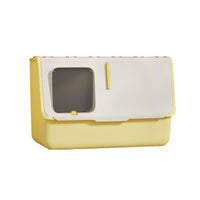 Thumbnail for Large Fully Enclosed Cat Litter Box with Lid Odor Control Litter Pan for Cats - Green