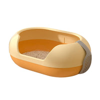 Thumbnail for Large Semi Closed Cat Litter Box Covered Litter Pan for Cats Easy Clean Design - Green