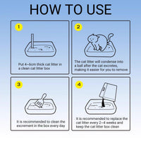 Thumbnail for 4pcs Cat Litter with Baking Soda Plant Clumping Odor Control for Cat - Green Tea