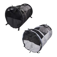 Thumbnail for Foldable Pet Car Carrier Bag Breathable Travel Tent Portable Kennel for Transport - Grey