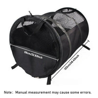 Thumbnail for Foldable Pet Car Carrier Bag Breathable Travel Tent Portable Kennel for Transport - Grey