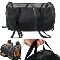 Thumbnail for Foldable Pet Car Carrier Bag Breathable Travel Tent Portable Kennel for Transport - Grey