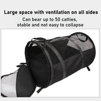 Thumbnail for Foldable Pet Car Carrier Bag Breathable Travel Tent Portable Kennel for Transport - Grey