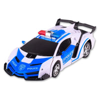Thumbnail for Remote Control Police Car - 4 Channels Deformable Toy