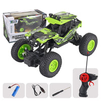 Thumbnail for Charging Remote Control Car Toy for Kids - Small Green Off-road Vehicle