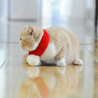 Thumbnail for Pet Christmas Wool Scarf Saliva Towel - Size Xs