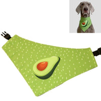 Thumbnail for Refreshing Avocado Pet Scarf Three-Layer Thickened Waterproof Saliva Towel - Size S