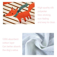 Thumbnail for Refreshing Avocado Pet Scarf Three-Layer Thickened Waterproof Saliva Towel - Size S